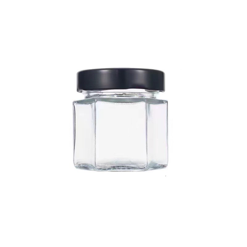 Hexagonal bottle with high lid100ml/3.38oz