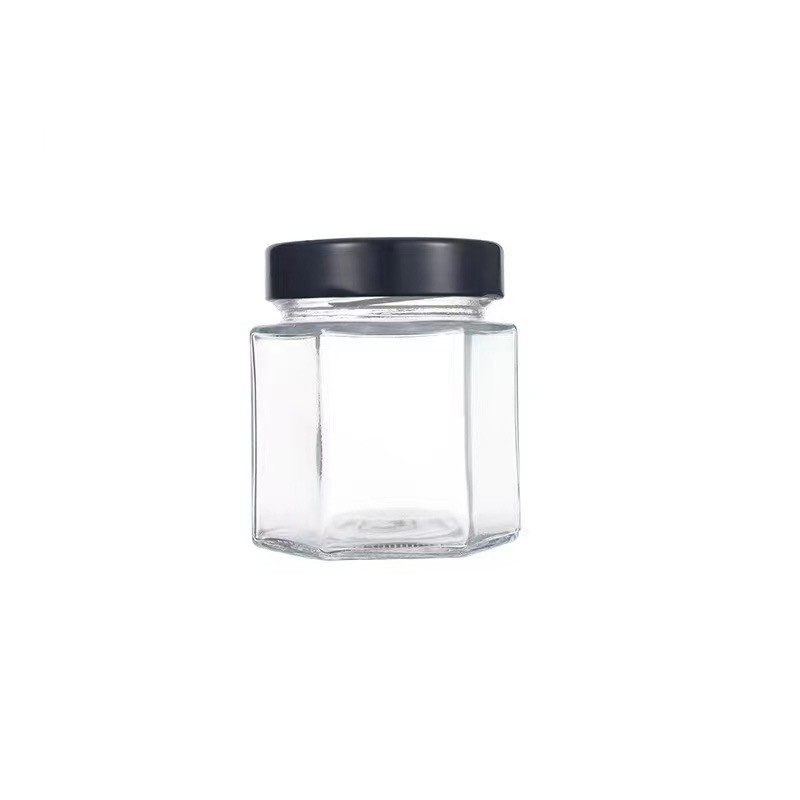 Hexagonal bottle with high lid150ml/5.07