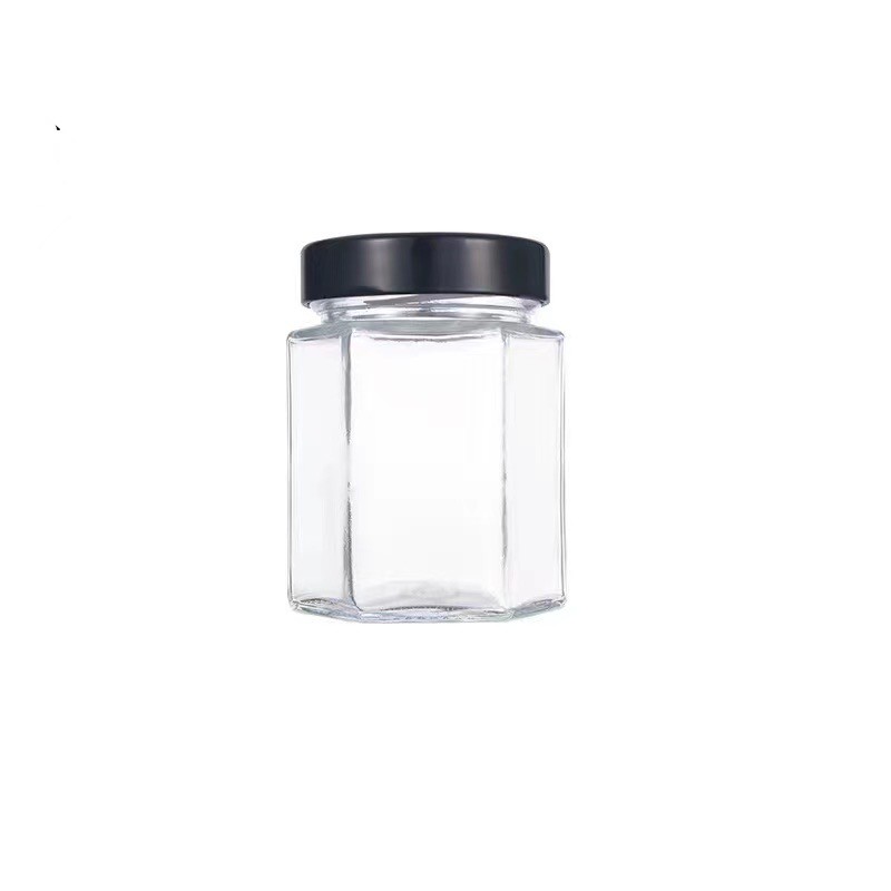 Hexagonal bottle with high lid180ml/6.09oz