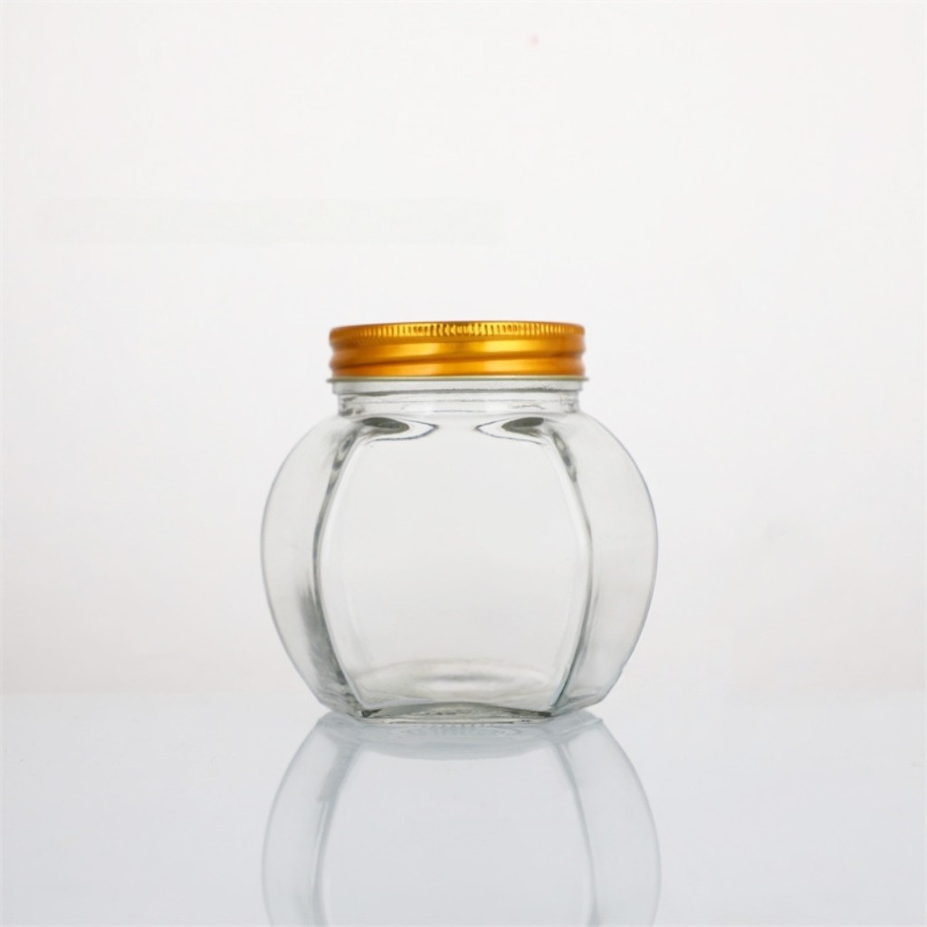 Honey hexagonal bottle375ml/12.68oz