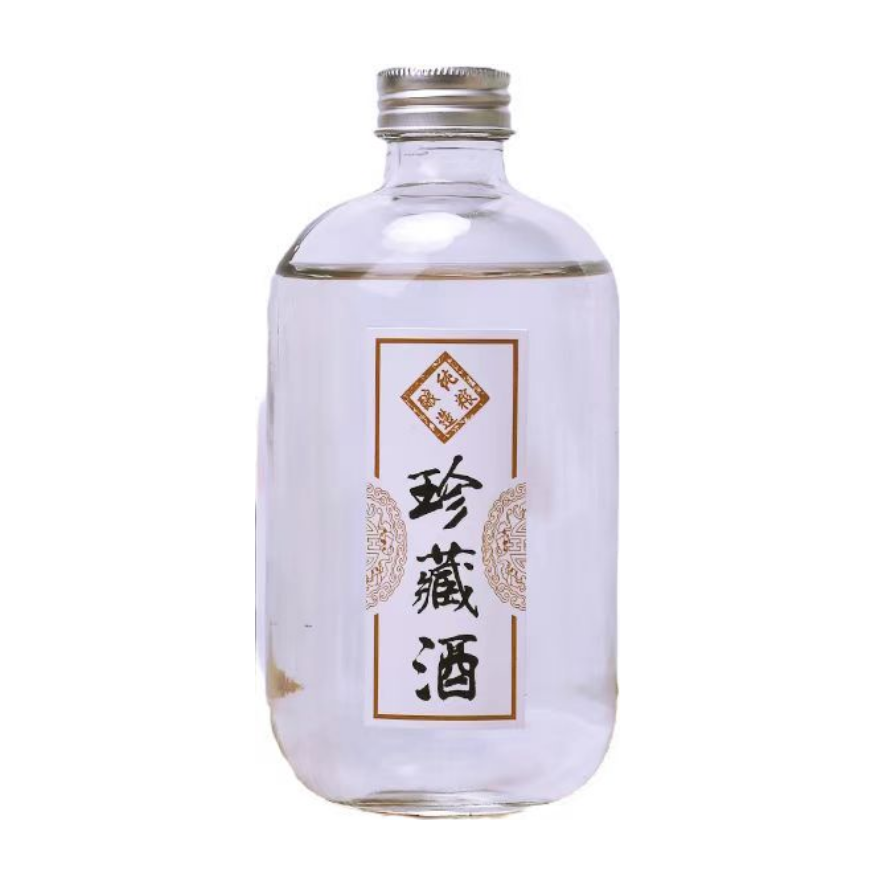 Transparent round bottle500ml/16.91oz